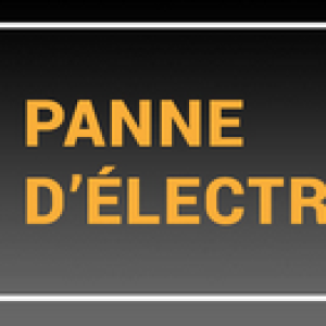 Panne d'électricité sur le réseau